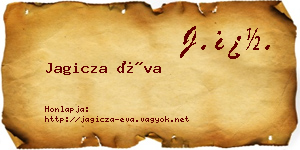 Jagicza Éva névjegykártya